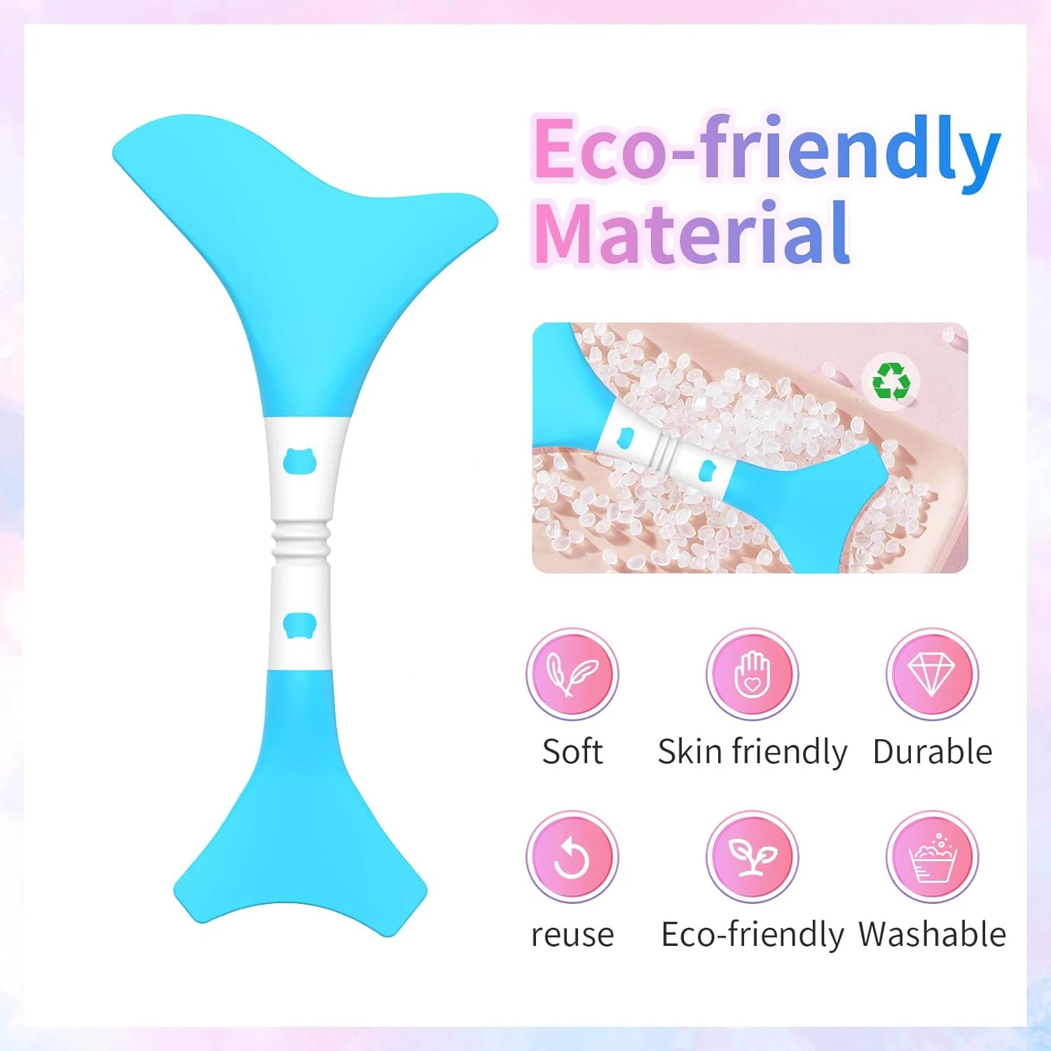 Crea l'eyeliner alato perfetto, impeccabile e sorprendente e gli occhi fumé con questo stencil in silicone facile da usare e versatile E