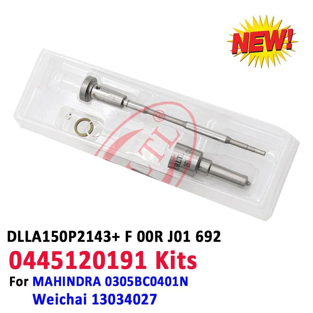 ORLTL 13034027 Fuel Injector Nozzle DLLA150P2143 0433172143 Valve F00RJ01692 Sealing Rings For MAHINDRA 0445120191 0445120260