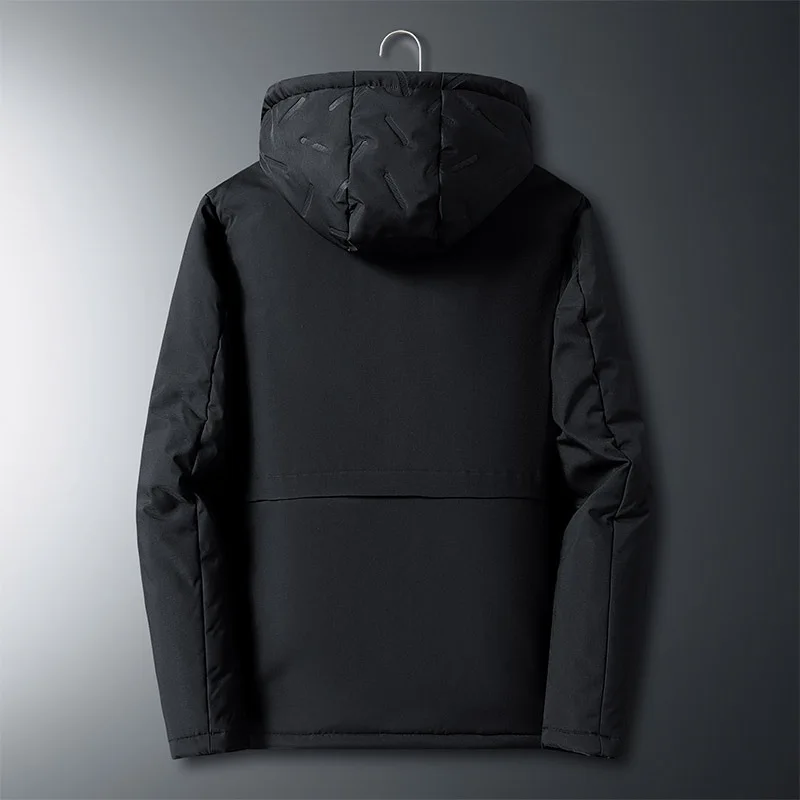 Winter Large-Sized Dad Coat for Men Cotton-Padded Jacket with Fleece Thickened Lambskin Middle-Aged And Elderly Warm Outerwear