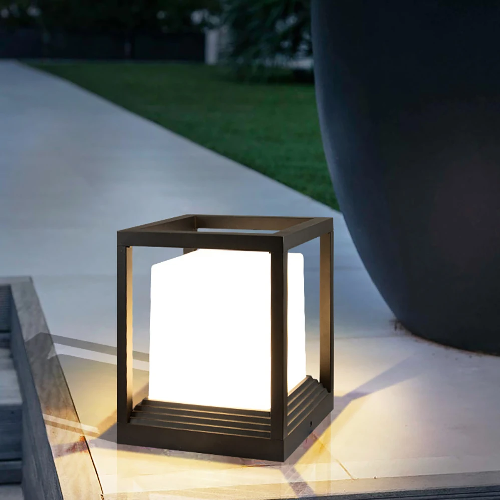 Imagem -03 - Impermeável Lâmpada Led Pillar Estilo Europeu Lâmpadas ao ar Livre Pátio Fonte de Iluminação E27 ac 85265v 12w