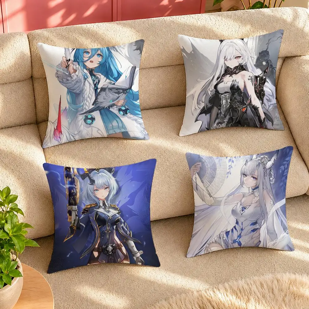 Anime Game D-Duet N-Night A-Abyss Cushion Cover Pillow Cover Decorative Throw Couch Home Decor for Living Room Sofa