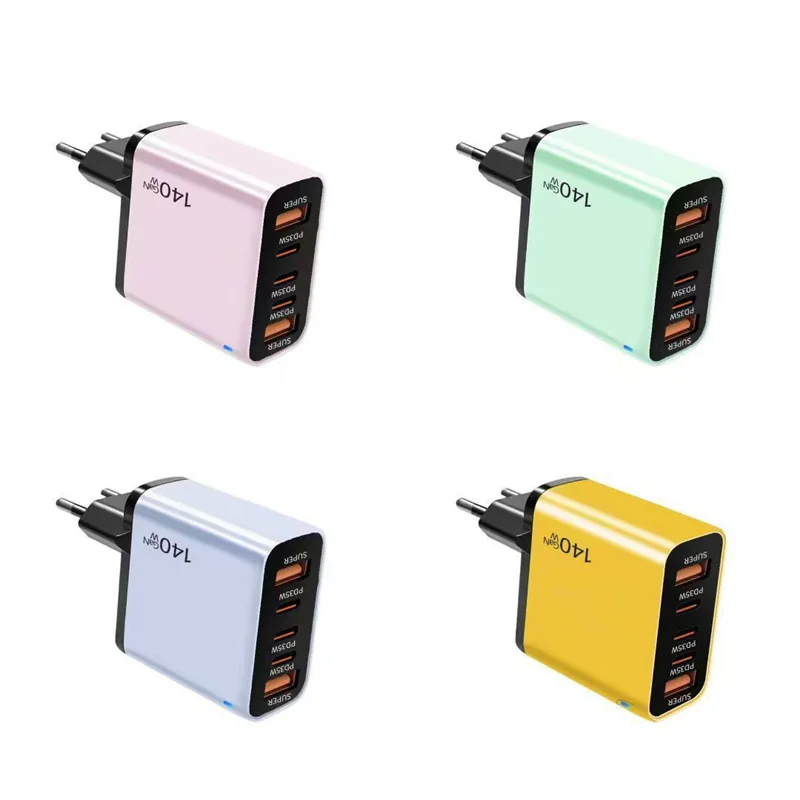 140 واط 5IN1 نيتريد الغاليوم شاحن متعدد المنافذ شحن سريع الاتحاد الأوروبي/الولايات المتحدة القياسية محول شاحن لشاومي آيفون هواوي 2026 جديد #2