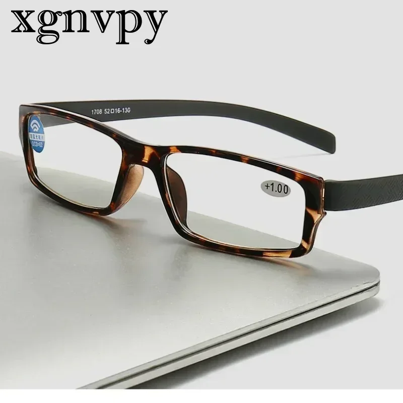 Xgnvpy      Anti-Blue Light Eye Glasses - Stylish Square Frame, Comfortable Reading, Retro Design for Vision Care