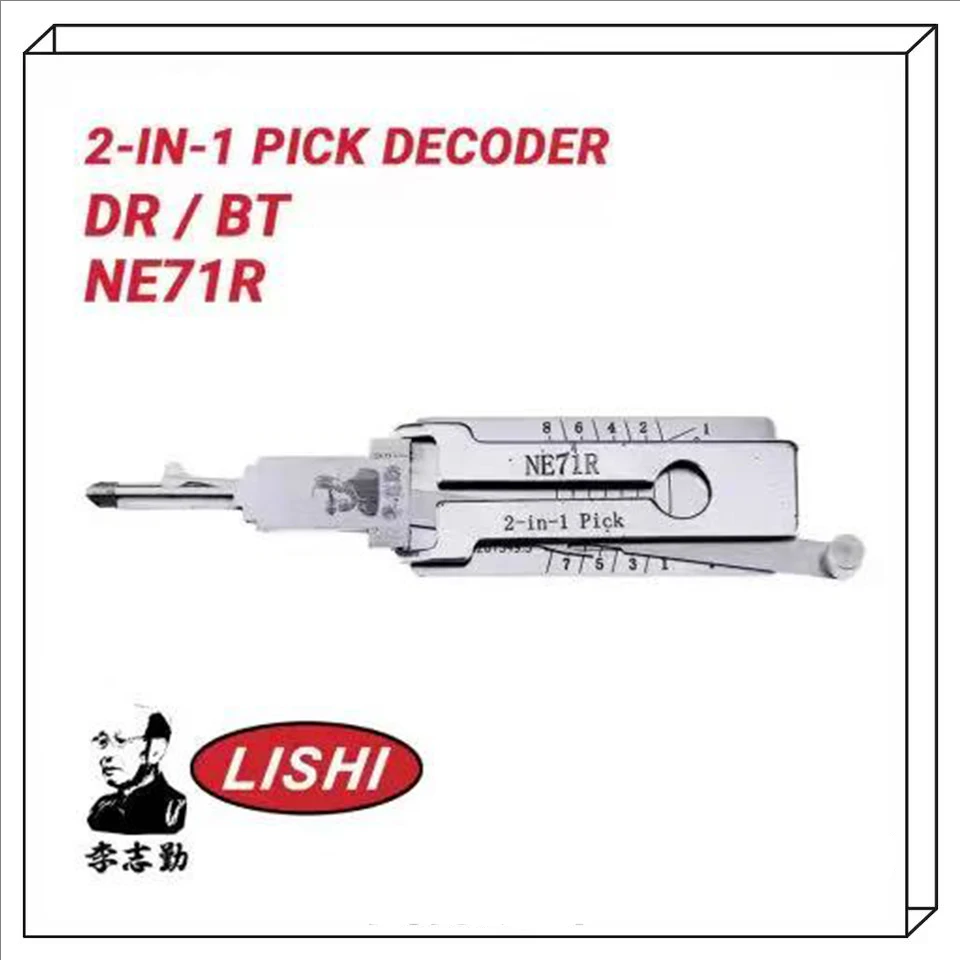 

Слесарный ИНСТРУМЕНТ Lishi NE71R для двери багажника Honda 2-в-1 Pick & Decoder