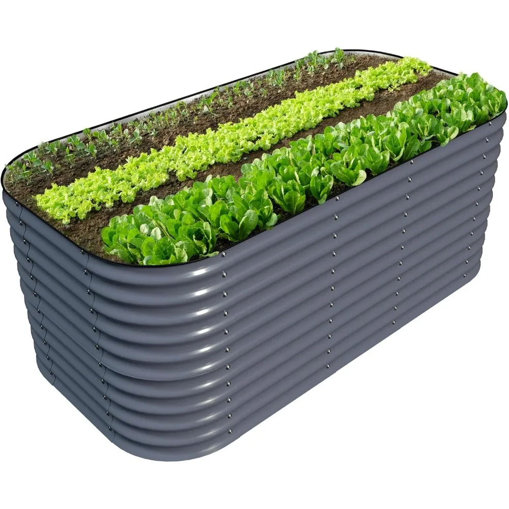 

Olle Raised Garden Beds Outdoor for Vegetables Raised Garden Boxes 12-in-1 Garden Planters 32" Tall Raised Beds for Gardening Pl