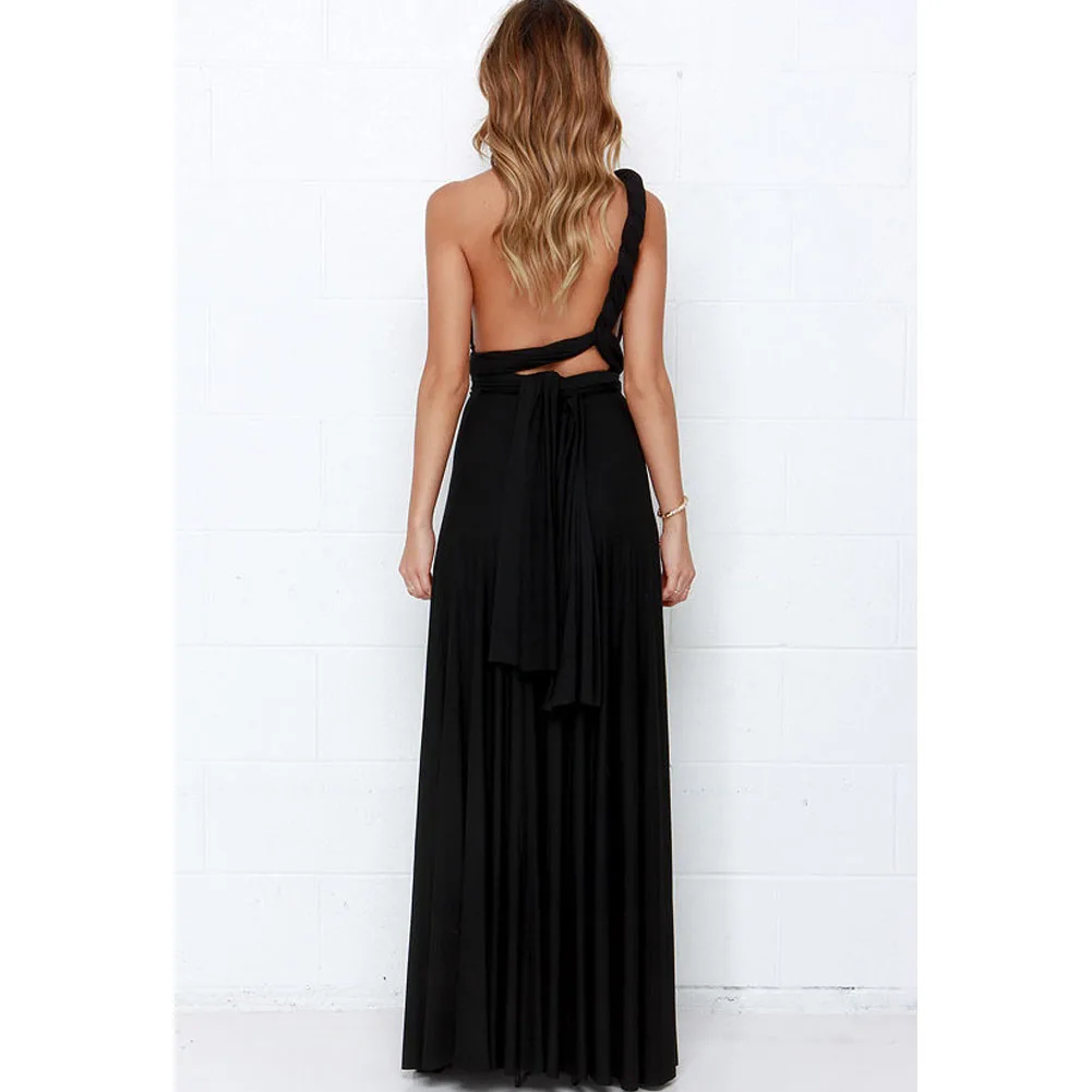 2026 Sexy Damen Multiway Wickel-Convertible Boho Maxi Clubkleid Bandage Langes Kleid Party Brautjungfern Infinity Robe Longue Damen – Detail 9