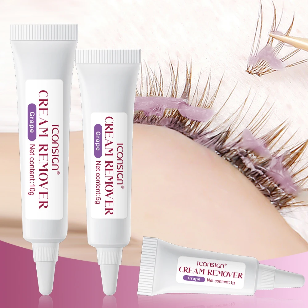 ICONSIGN Creme zur Wimpernverlängerung – 1 g |   5g |   10 g, Salon-exklusives Wimpernpflegeprodukt, geringe Reizung