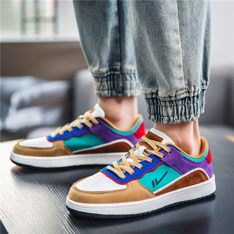 Men Casual Shoes Breathable Outdoor Sneakers Fashion Driving Walking Tennis Shoes for Male Skate Flats