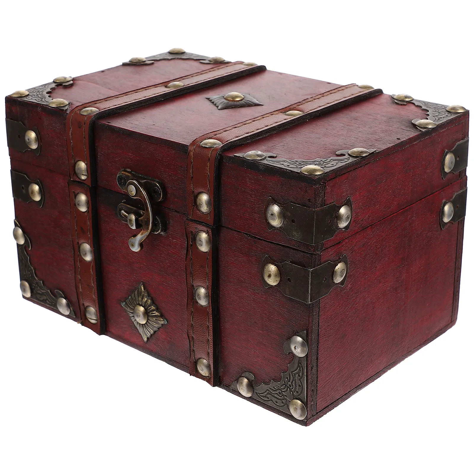 

Wooden Jewelry Box Vintage Design Buckle Latch Jewelry Organizer Case Storage Container Trinket Box Trinket Case