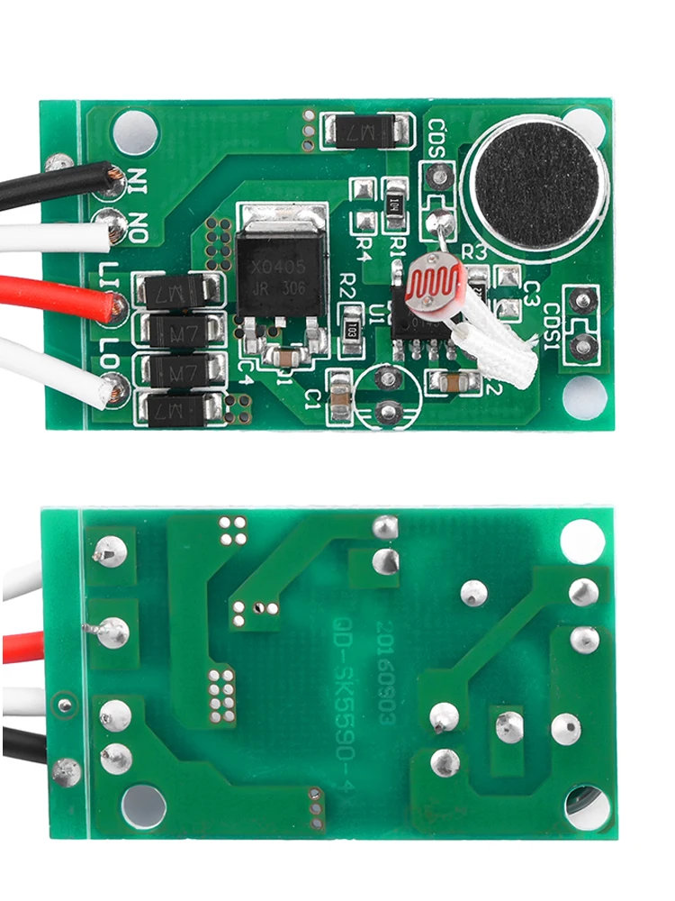160V-220V Verzögerungsschalter Auto On Off Intelligenter Sound Sprachsensor Lichtschalter Verwendung im Korridor Bad Lager Treppenschalter