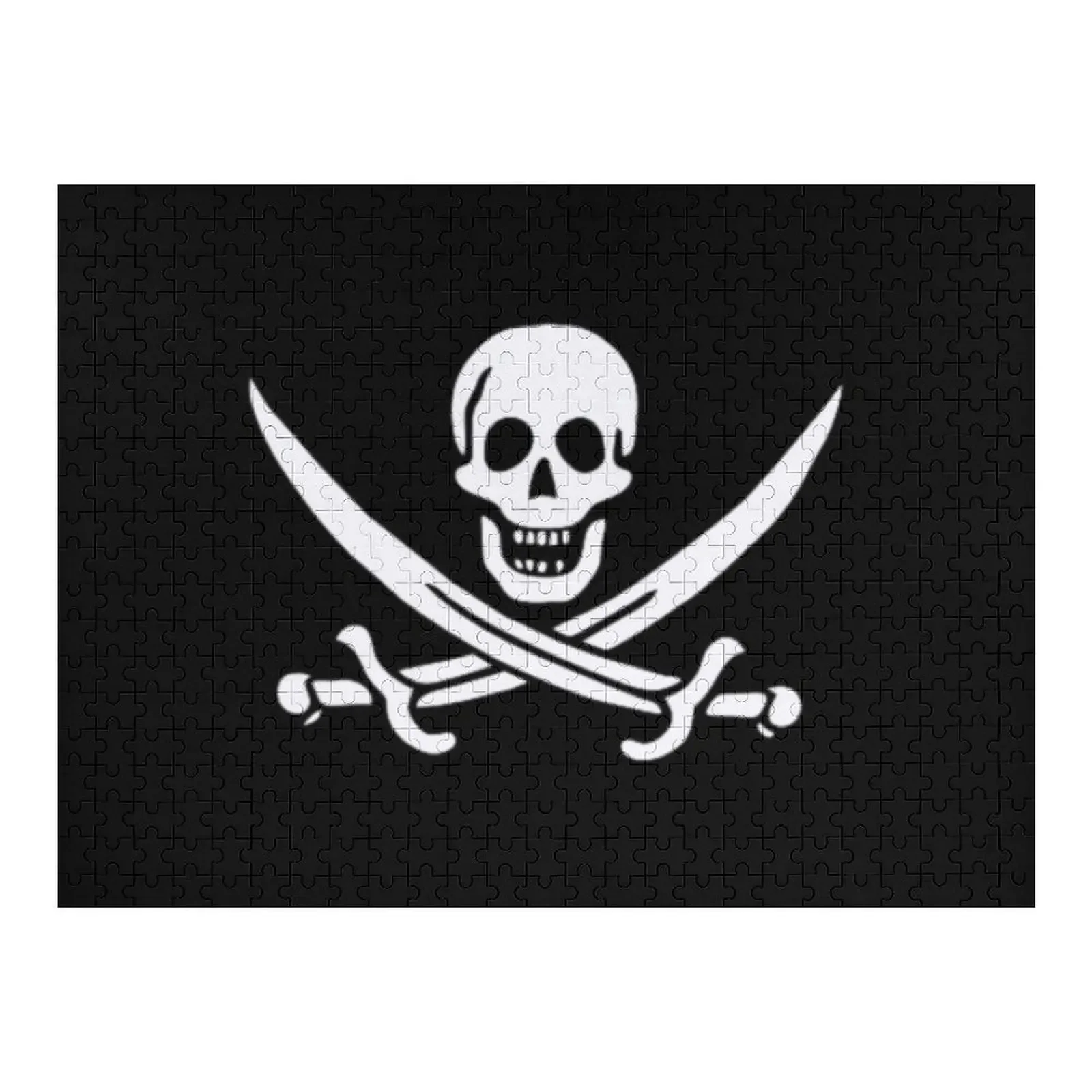 

“CALICO JACK” RACKHAM PIRATE FLAG Jigsaw Puzzle Christmas Gifts Scale Motors Custom Name Child Toy Puzzle