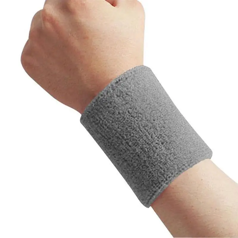 YOUZI Cotton Sweatband Moisture Wicking Athletic Terry Cloth Wristband for Tennis, Basketball, Running, Gym, Working Out