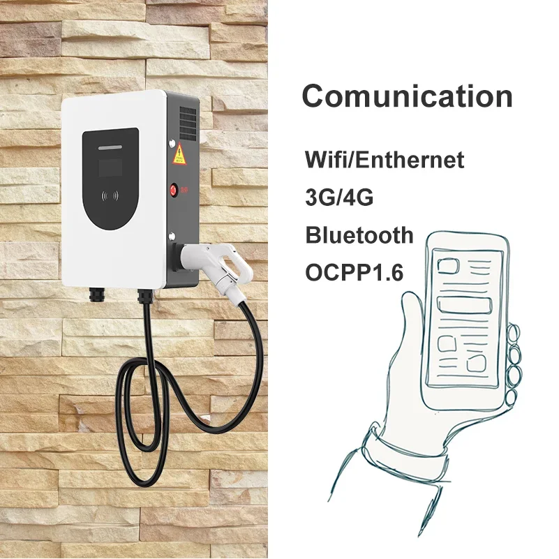 Commercial Level 2 Smart 40a 50kw 40kw 60kw CCS DC Fast 22kw Cable Car EV Charger Station For EV Car