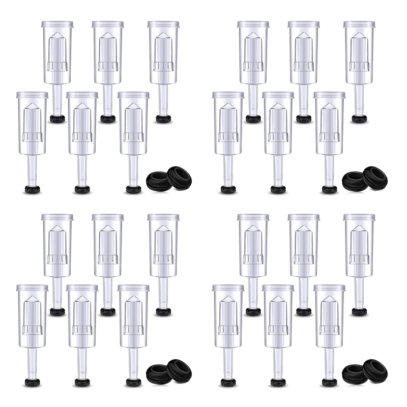 

Airlock Set For Fermentation, 80 Pieces Silicone Grommets And 6 Pieces Plastic Airlock For Preserving, Making Wine