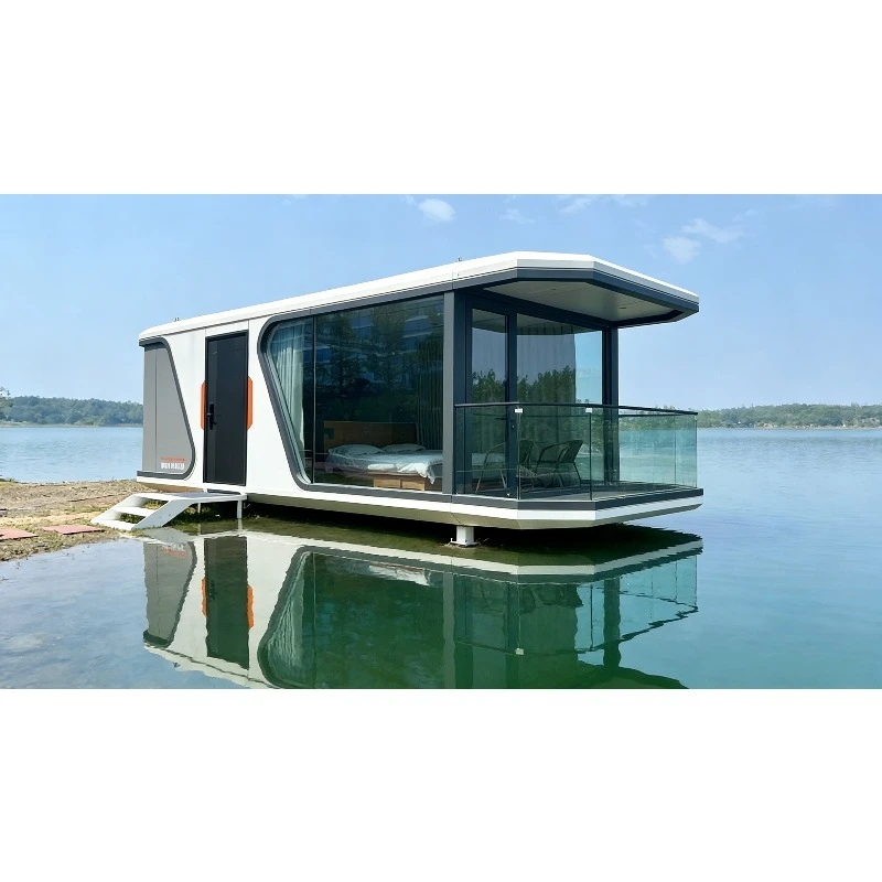 Foldable Space Capsule Prefab House Modern Steel Container Home Mobile Cabin Extensible Design for Outdoor Resort Camping