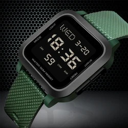 Men's sports watch, electronic waterproof LED digital watch, student alarm clock, countdown square electronic watch