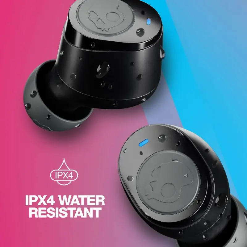 Original Skullcandy S1JTW-P948 Wireless Headphones IPX4 Waterproof Earphones Bluetooth 5.2 33 Hours Battery Built-in Tile™