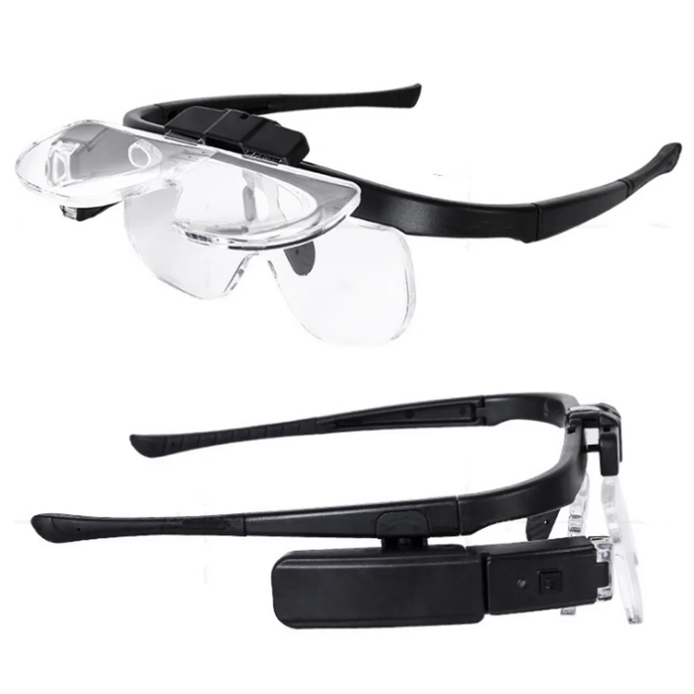 USB Rechargeable Reading Glasses Magnifier 1.5X 2.0X 2.5X 3.5X 4.0X 4.5X For Reading Illuminated Magnifier Magnifying Gl