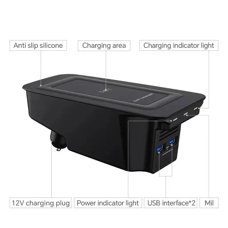 Chargeur rapide sans fil pour téléphone portable, 15W, accessoires pour Volvo V60 S60 XC90 S90 V90 XC60 xc90