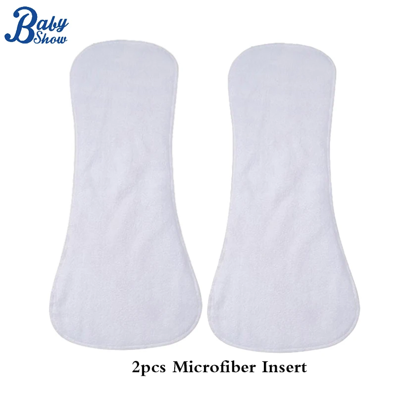 2pcs Washable Adult Diaper Inserts Large Size Reusable Elderly Care Products 4 Layer Microfiber Inserts Pads for Adult Nappies