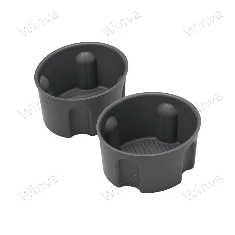 for Tesla Model YL 2026 Six-Seater 2PCS Third Row Silicone Cup Holder Insert Water Cup Holder Organizer Storage Box Accessories view 6