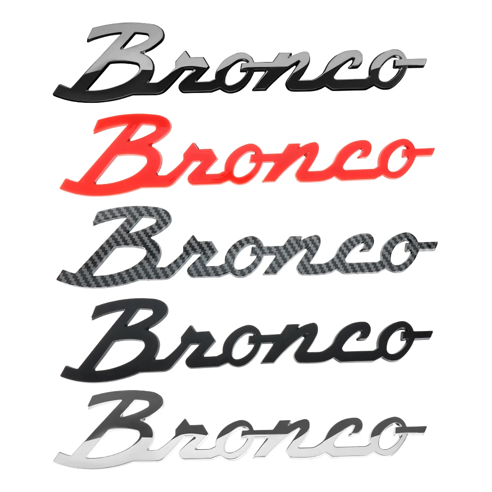 Car Styling 3D Metal Chrome Zinc Alloy Emblem Badge Sticker Decal Auto Accessory For Ford Focus Bronco STRACING Fusion Kuga