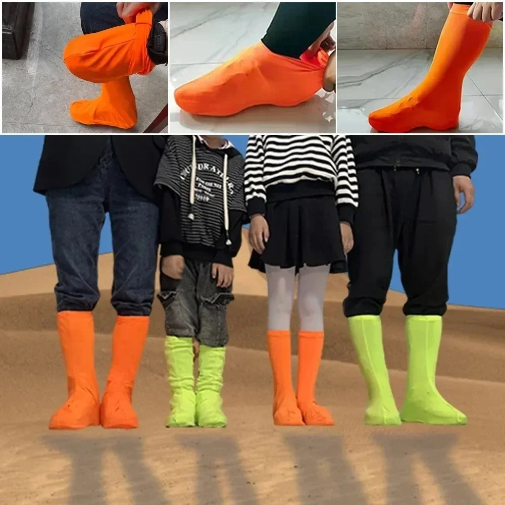 High-Top-Schuhüberzüge, elastisch, für Outdoor-Wanderstiefel, Anti-Sand, Schnee, Strand, staubdichte Ausrüstung für Wüsten-Geschenk, Schuhschutz – Detail 4