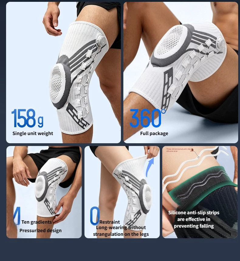 Professional Knee Brace Patella Support Joint Pain Relief Meniscus Support Compression Sleeve for Running Basketball Men Women