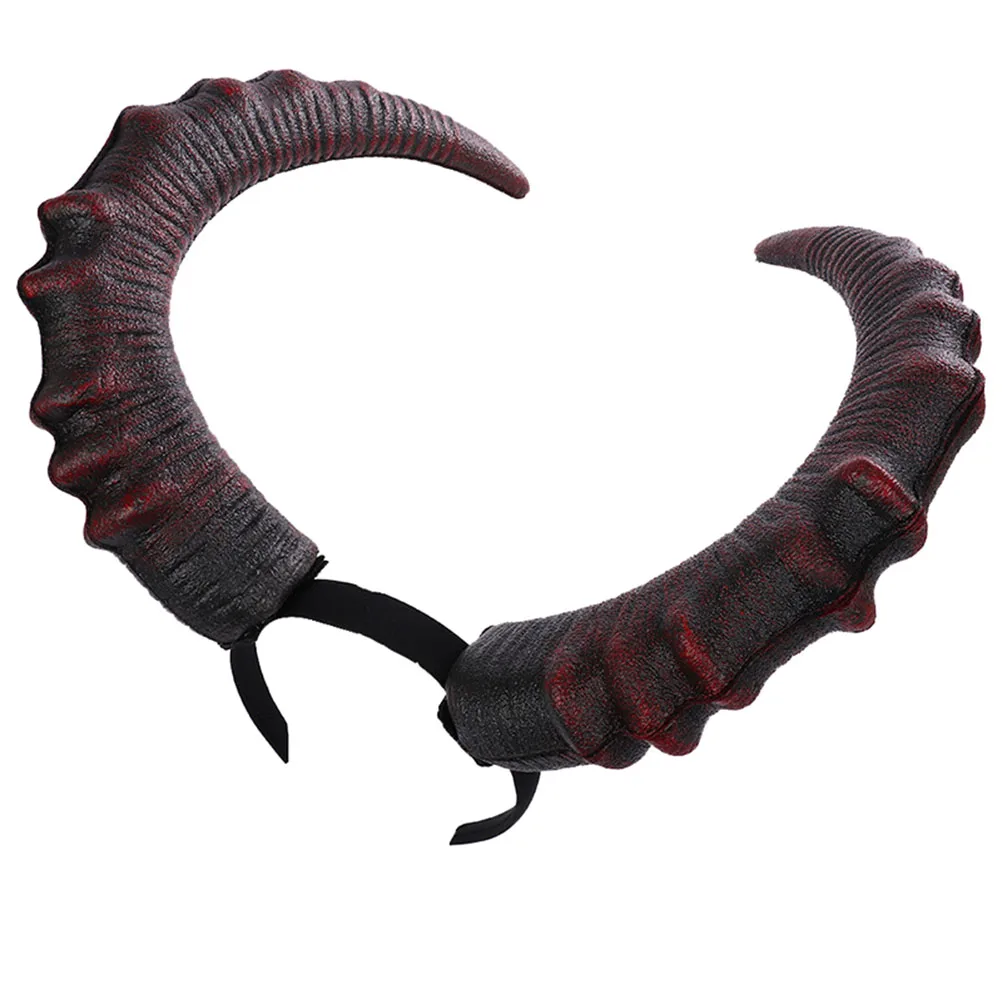 Large Horns Demon Horn Headpiece Cosplay Women Gothic Devils Animal Ox Horns Headwear Halloween Carnival Party Costume Props NEW