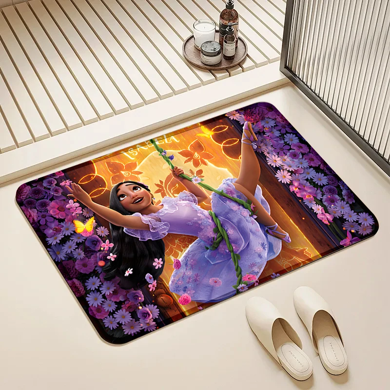 

Disney Encanto Isabela Door Mat Non-Slip Soft Floor Rug for Home Kids Room Bathroom Kitchen Decor