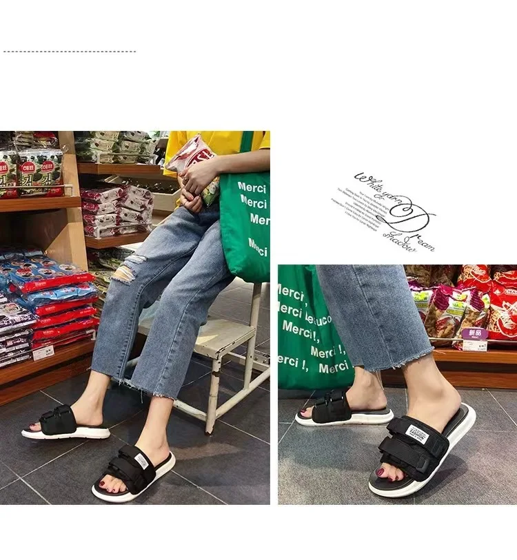 Sommer Outdoor Männer Hausschuhe Mode Haken & Schleife Leinwand Casual Paar Schuhe Slip-on Strand Hausschuhe Sandalen Frauen Schuhe flip-Flops – Detail 8