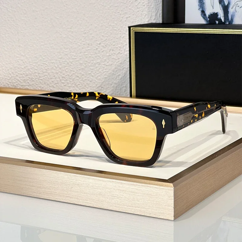 

JMM Fellin Sunglasses High Quality Handmade Retro Vintage Acetate Frame Men Marie Women Sunglasses Mage Optical Color Lens
