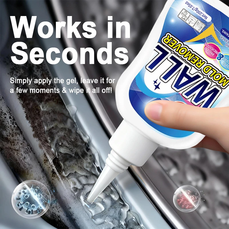 Mold Remover Gel Kitchen Bathroom Cleaner Mildew Stain Remover Deep Cleaning Household Supplies For Tile Grout Sink Bathtub