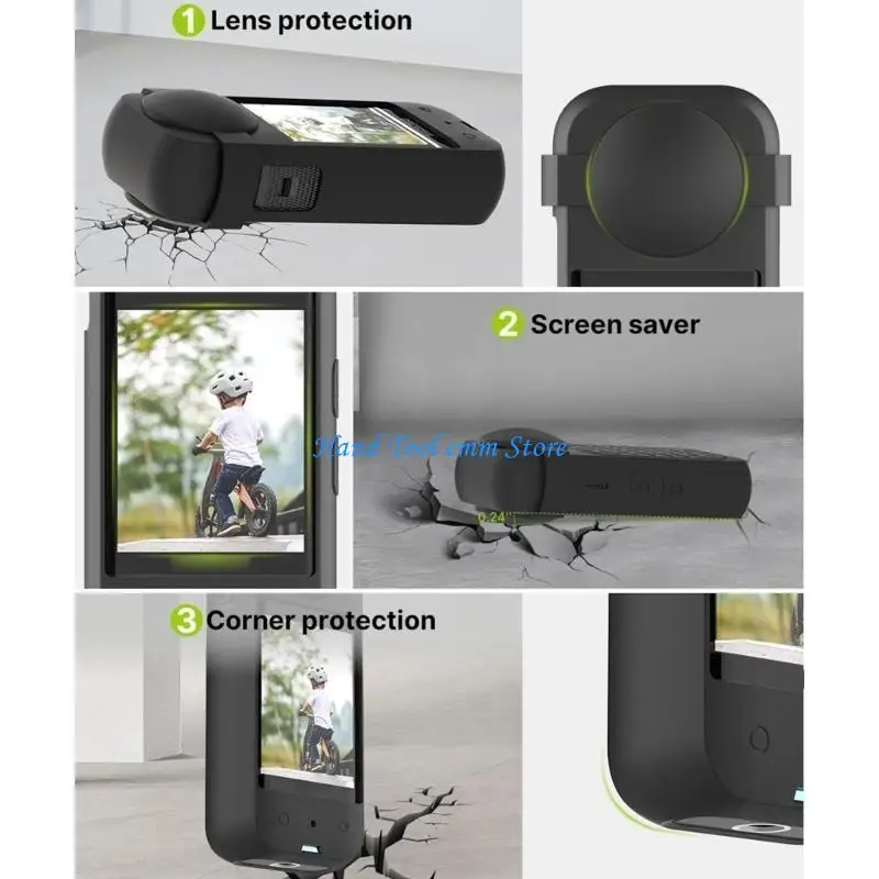 

H37F Silicone Camera Case Lens Cover Caps Dustproof Protector for 360 Black