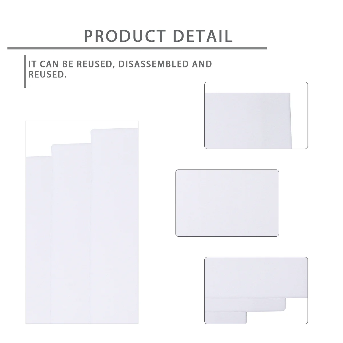 4 pcs Reusable Whiteboard Dry Erase Self-Stick Note Pads For Office School Fridge Desk Dry Erase Stickers Reusable