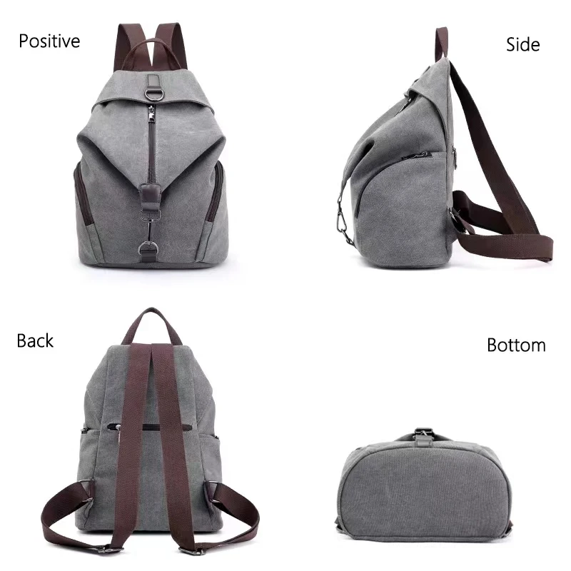 Fashion Women Travel Backpack Female Large Capacity Bag Teenager Canvas Cloth Shcool Bag Laides Notebook Laptop Rucksack Satchel