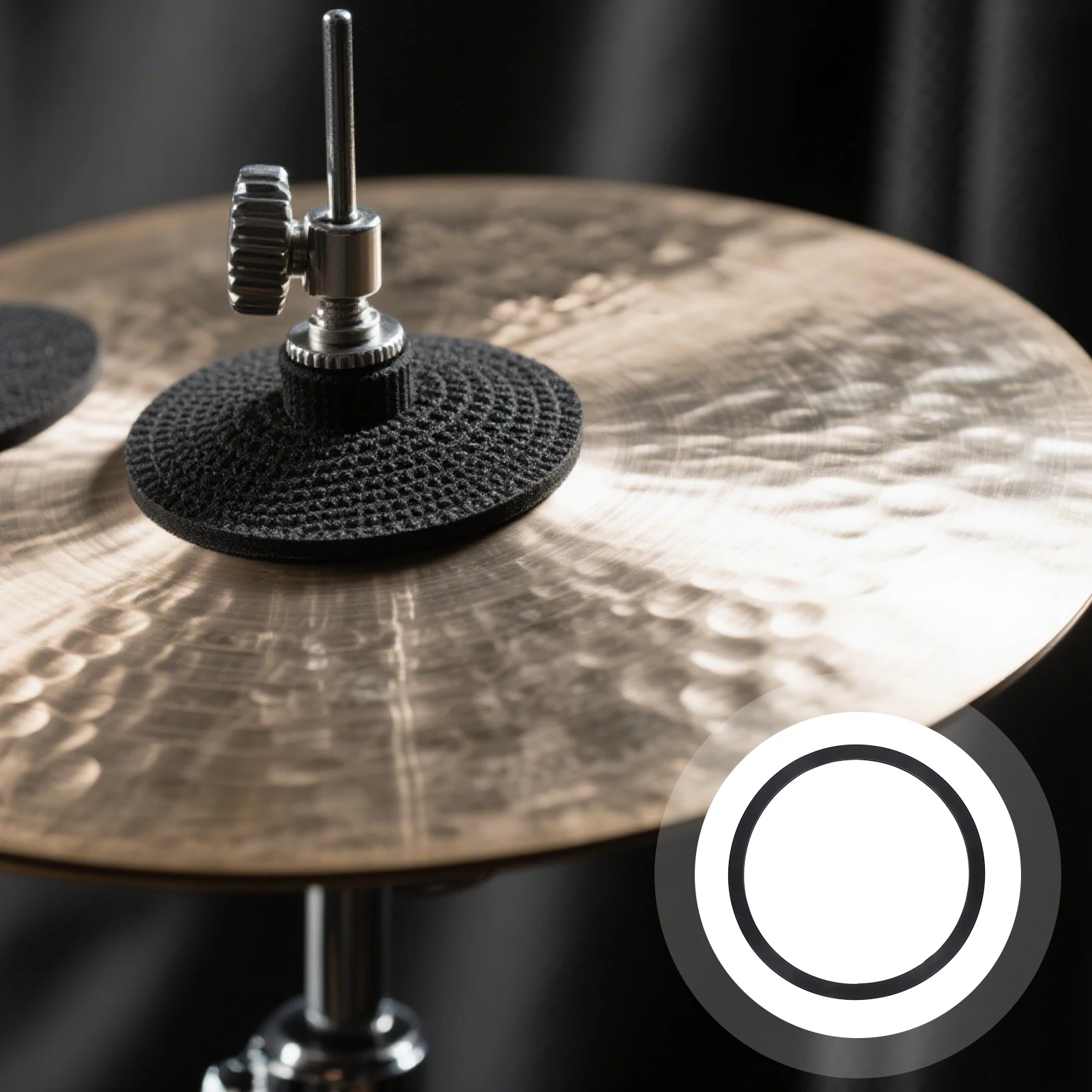 

Cymbal Silence Set Drum Damper Mute Ring Head Kit Gels Dampeners Accessories Silica Dampening Rings