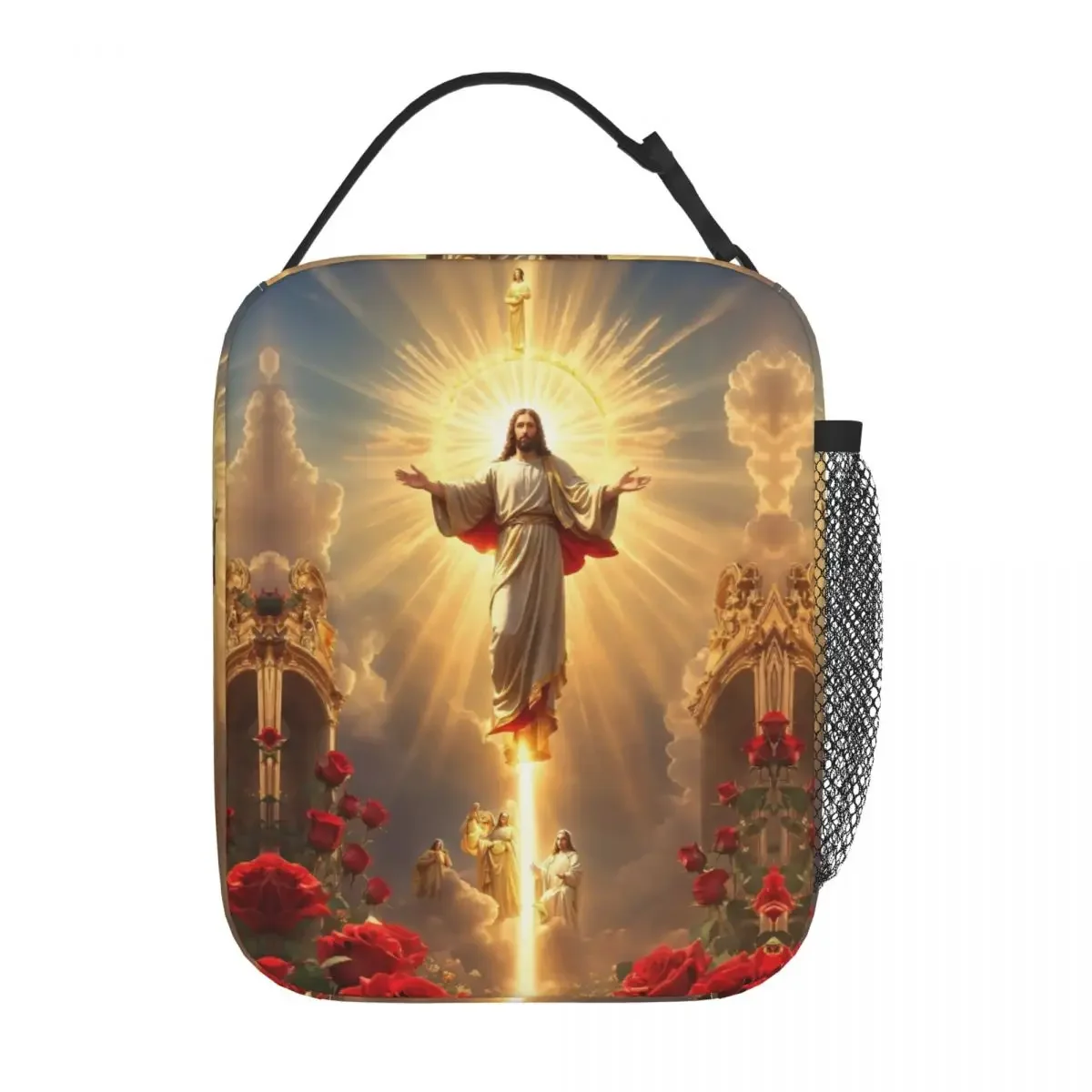 

Insulated Lunch Bag Catholic Christ Bible Faith Accessories Religious Chrisitan Lunch Food Box Thermal Cooler Lunch Box