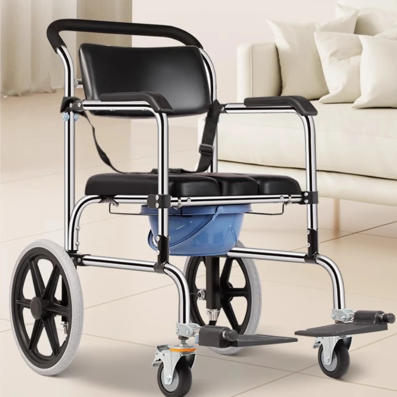 ‌Foldable Shower Chair with Toilet Seat - Portable Bidet for Elderly & Disabled, Non-Slip Bathing Stool for Home & Hospital