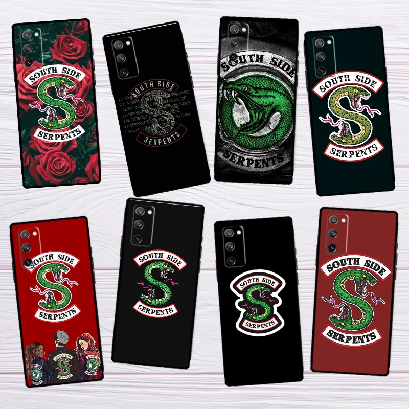 Riverdale South Side Serpents Case For Samsung Galaxy S23 S21 FE S22 Ultra Note 20 Ultra S8 S9 S10 Plus S20 FE Back Cover