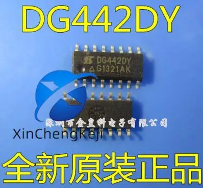 

10 шт. оригинальный новый DG442DY-T1-E3 DG442DY SOP16 4-позиционный аналоговый переключатель SPST CMOS