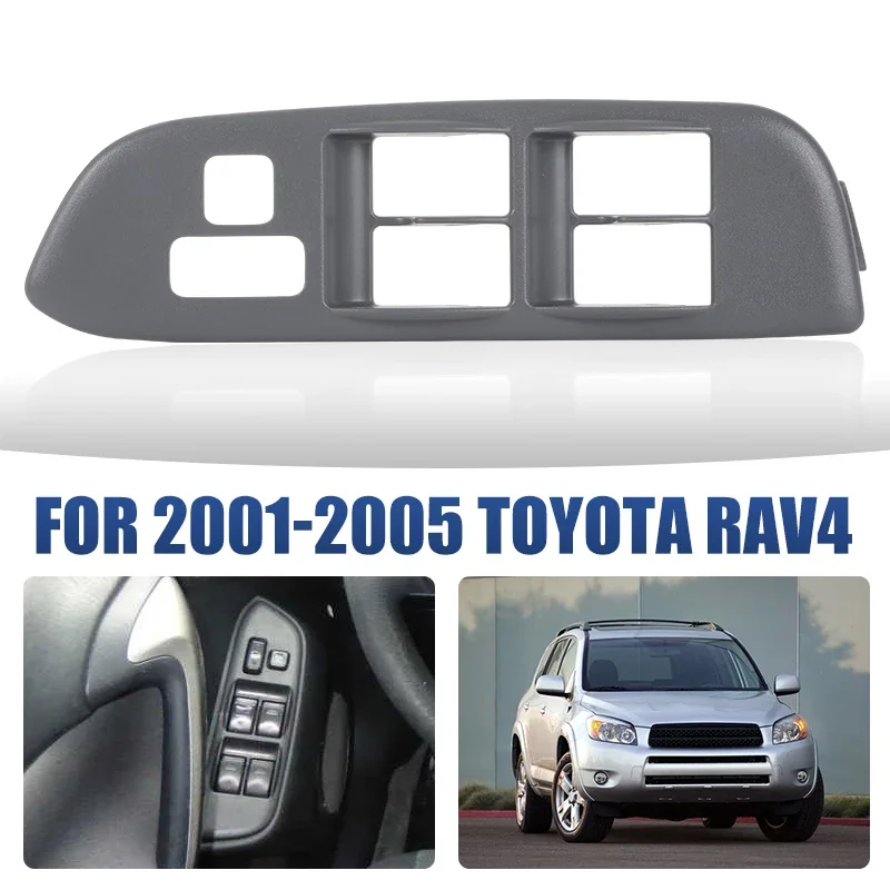 Left Driver Side Door Window Master Switch Bezel Trim For Toyota Rav4 2001 2002 2003 2004 2005 Driver Side Armrest Upper Panel