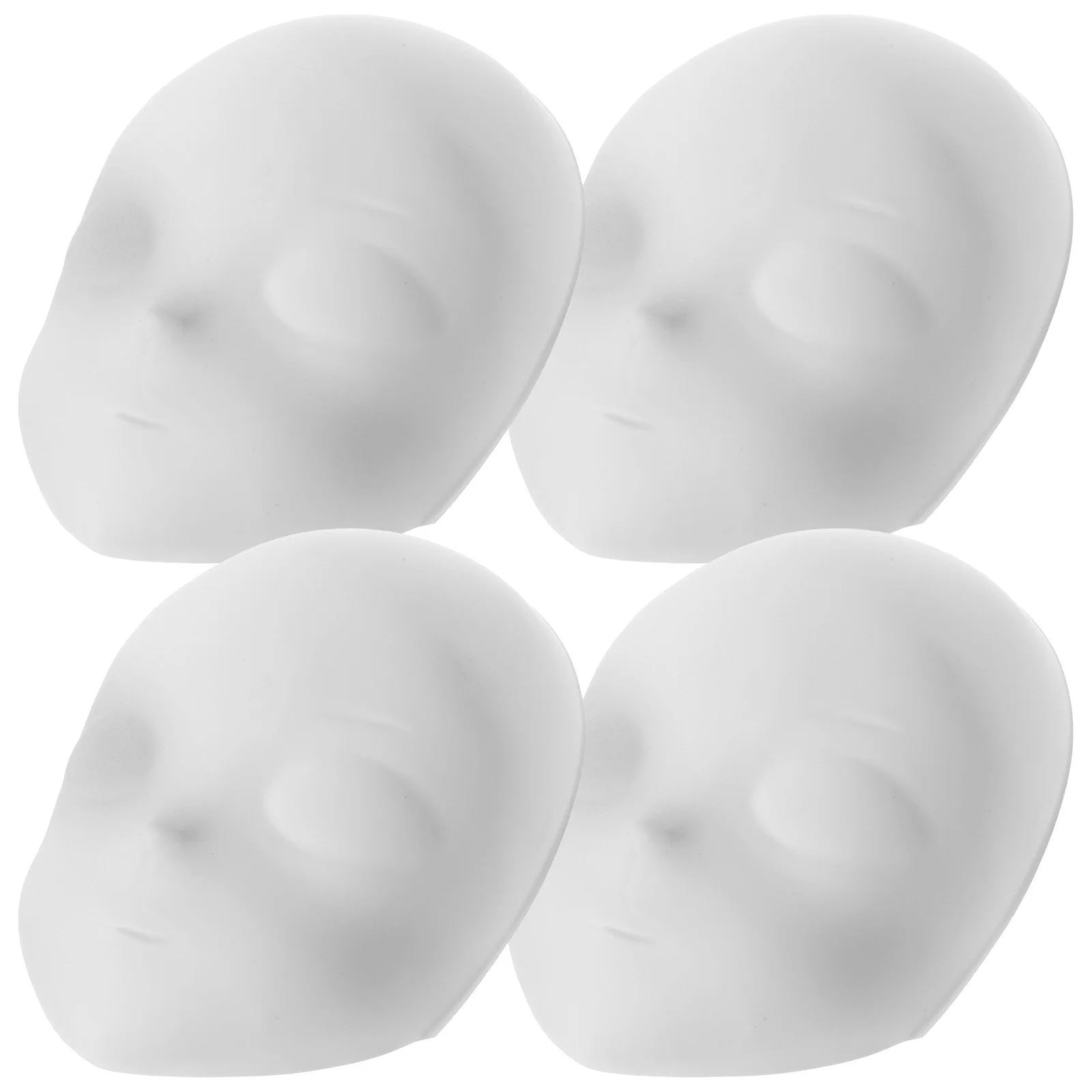 

4Pcs DIY Blank Masquerade Masks White Paintable Cosplay Fashion Show Accessory DIY Blank Mask Masquerade Mask Bulk