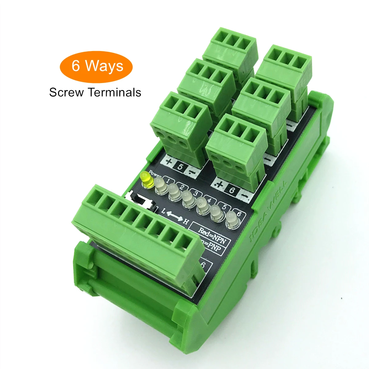SPS-Eingangsmodul, Klemmenblock, 4, 6 Wege/Kanäle, fotoelektrischer Näherungsschalter, NPN, PNP-Sensor, 3 Drähte, Umwandlung, Transferplatine – Detail 4