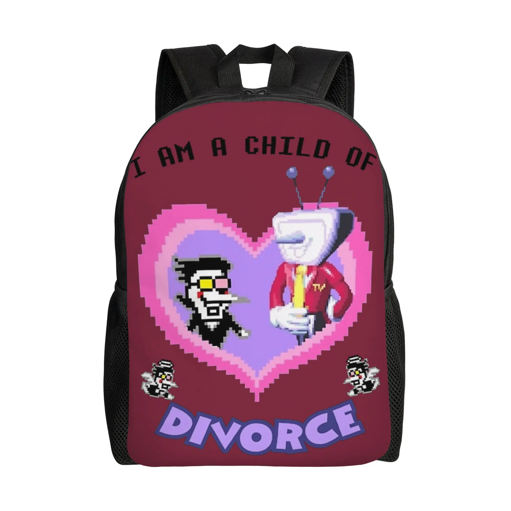 

spamton and tenna of divorce Deltarune Game Backpack Kawaii Backpacks Female Travel Large High School Bags Custom Rucksack