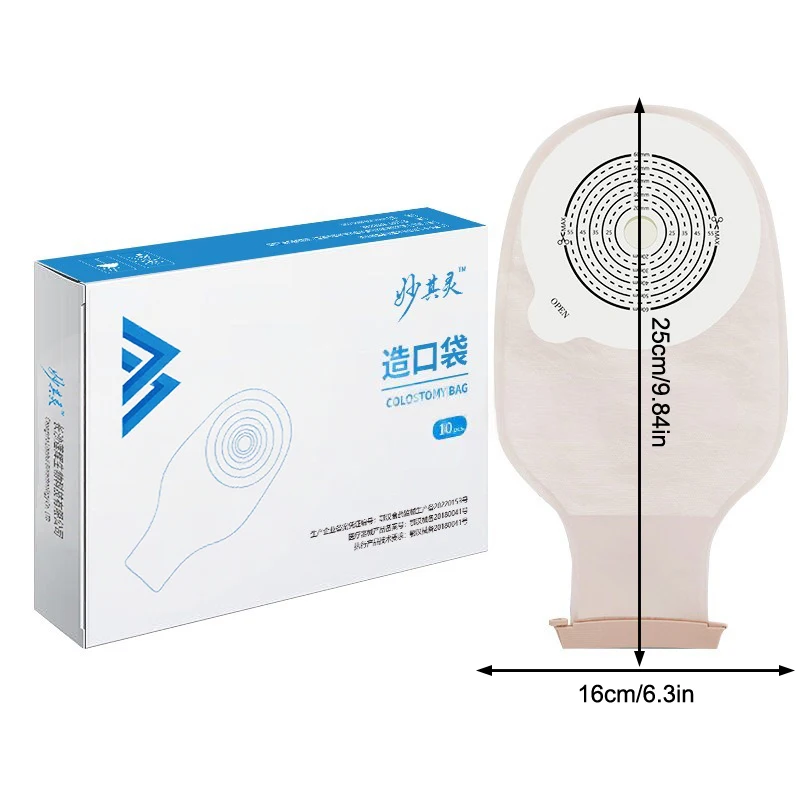 1Pcs Colostomy Bags Disposable Ostomy Drainable Single Tie Pouch For Stoma Care Bags