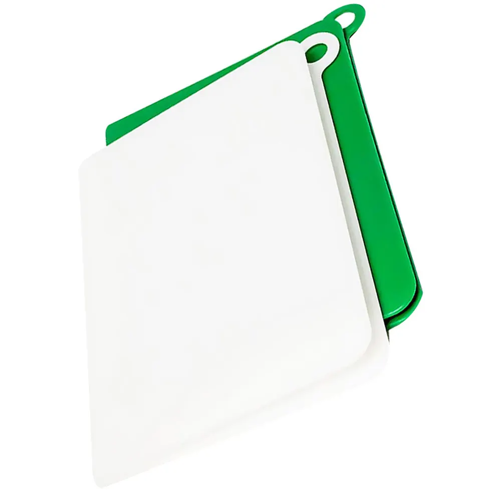 

2pcs Folding Cutting Board Plastic Chopping Board Portable Space Saving Non-Slip Odorless Easy Clean For Kitchen Home Office