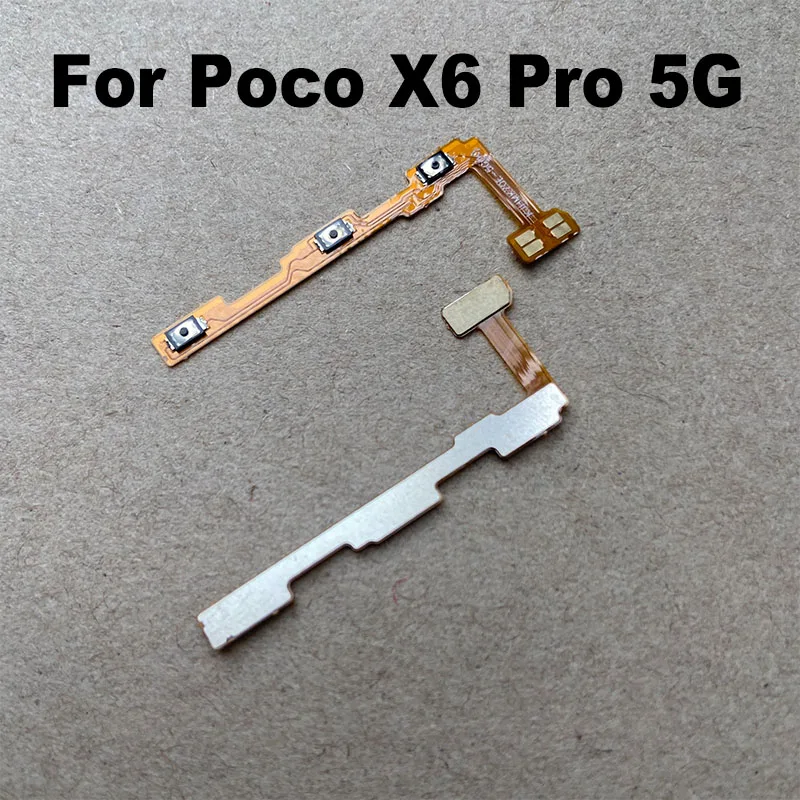 1PCS For Xiaomi Poco X6 PRO 5G Power Volume Button Side Key Switch ON OFF Control Button Flex Cable