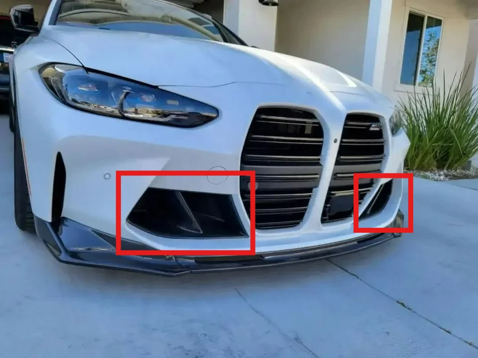 

Aero-Optimized FORBMW G80 M3/G82/G83 M4 Front Bumper Intake Vent Carbon Fiber 2021+