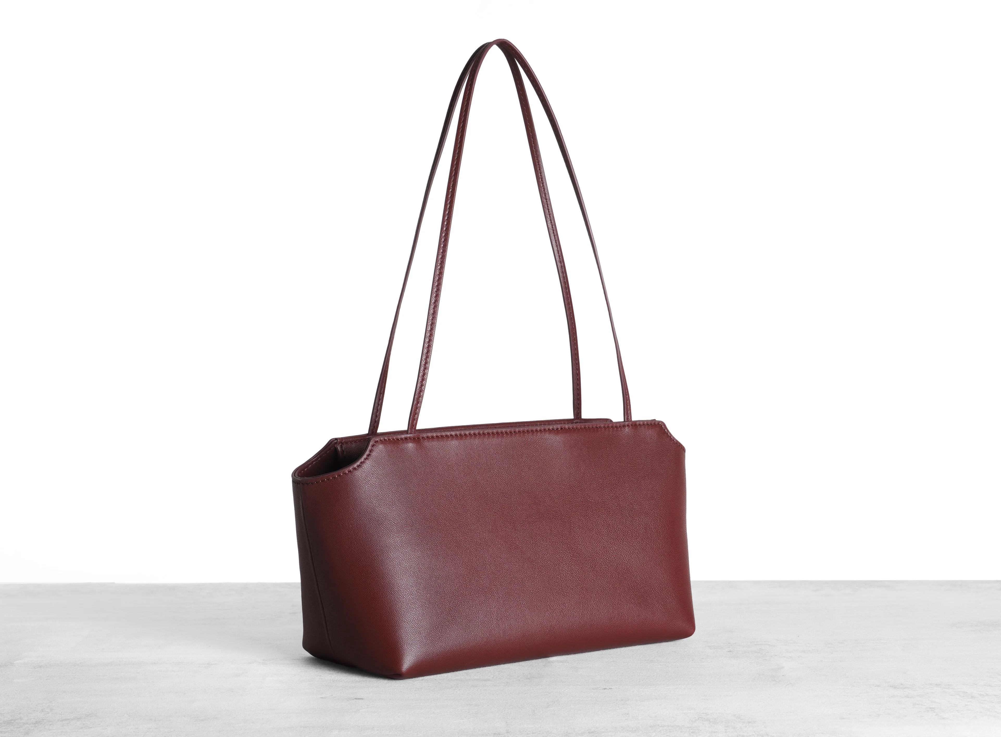 Row Terrasse Style Water Dyed Lambskin Top‑Handle Bag Women Elegant Underarm Shoulder Purse Luxury Commuter Daily Handbag for Ladies view 5